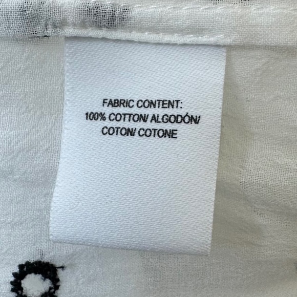 Derek Lam 10 Crosby Sleeveless Printed Viole Ruffle white and back blouse S:4 - Picture 7 of 9